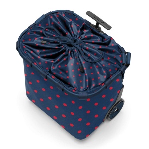 Nákupná taška na kolieskach Reisenthel Carrycruiser Mixed Dots Red 2