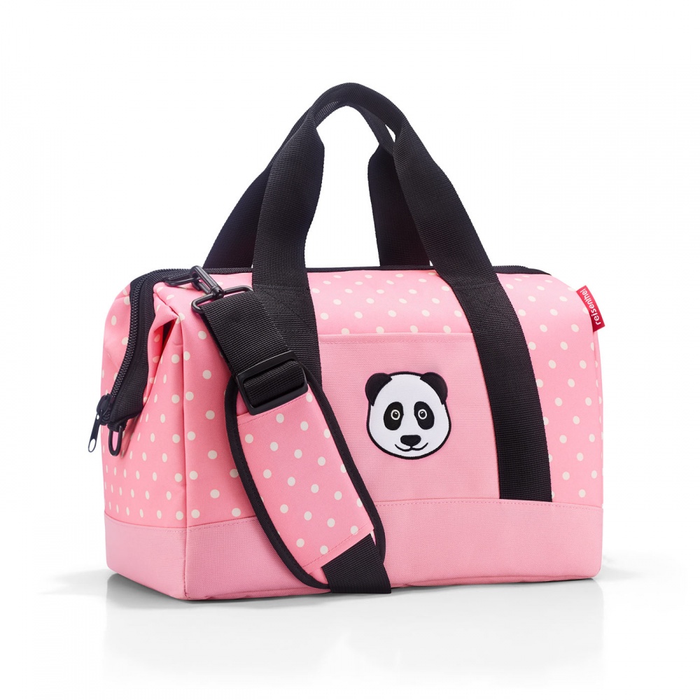 Cestovná taška Reisenthel Allrounder M Kids Panda Dots Pink