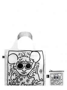 Nákupná taška LOQI Museum, Haring - Andy Mouse2