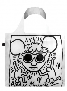 Nákupná taška LOQI Museum, Haring - Andy Mouse