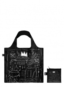 Nákupná taška LOQI Museum, Basquiat - Crown 2