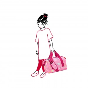 Cestovná taška Reisenthel Allrounder M Kids Abc Friends Pink2