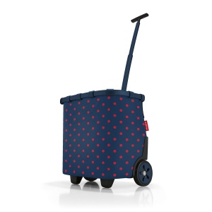 Nákupná taška na kolieskach Reisenthel Carrycruiser Mixed Dots Red