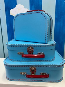 Detské kufríky Kazeto -Modrá sada 3 ks 3