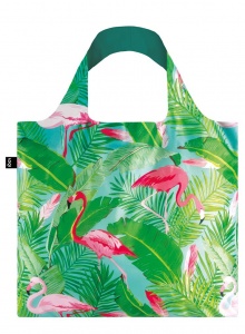 Nákupná taška LOQI Wild Flamingos