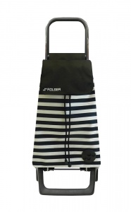Nákupná taška na kolieskach Rolser Baby Marina Joy 1800 B/N - tovar s výrobnou chybou