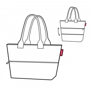 Taška Reisenthel Shopper e1 Glencheck Red 4