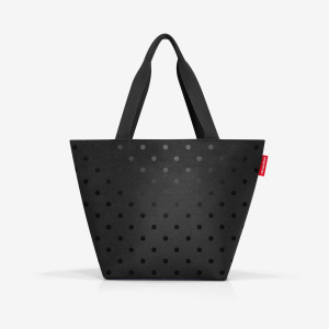 Taška Reisenthel Shopper M Glossy Dots Black