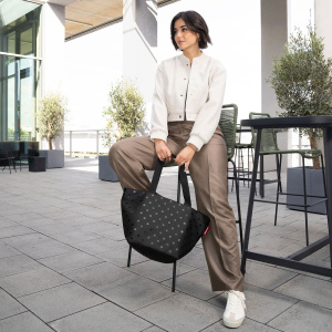 Taška Reisenthel Shopper M Glossy Dots Black 4